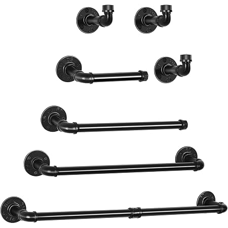 Amazon.com: Industrial Pipe Bathroom Hardware Fixture Set by Pipe Decor ...