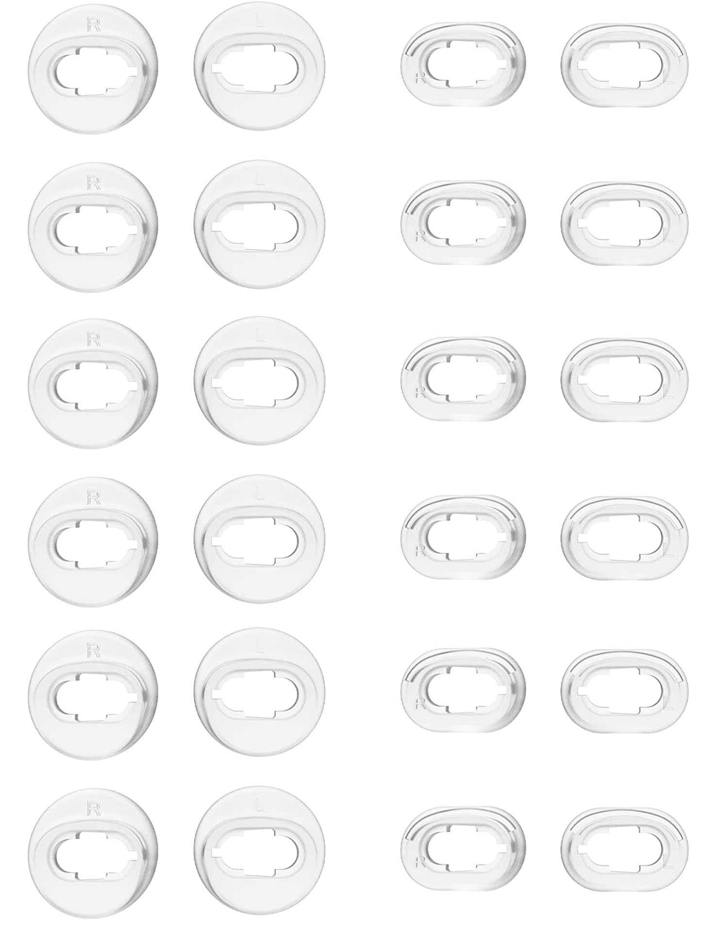 ALXCD Wingtips Compatible with Galaxy Buds Live Headphones, S/L 2 Sizes 12 Pairs Silicone Ear Adapter Wingtips Eartips, Compatible with Galaxy Buds