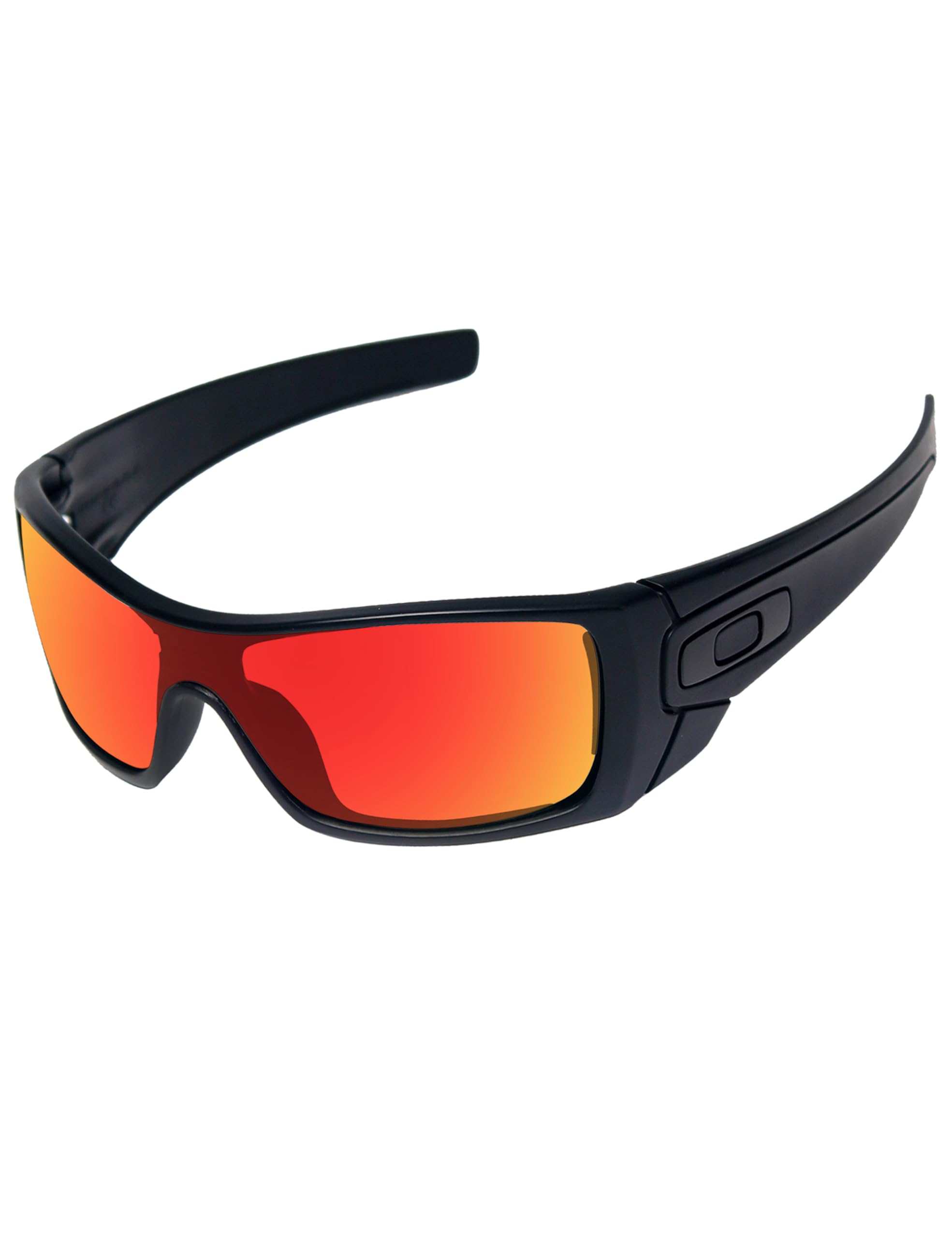 Lentes de repuesto polarizadas de 1,6 mm para gafas de sol Oakley Batwolf OO9101, protección UV, lente de espejo oscuro, piezas de reparación y kit