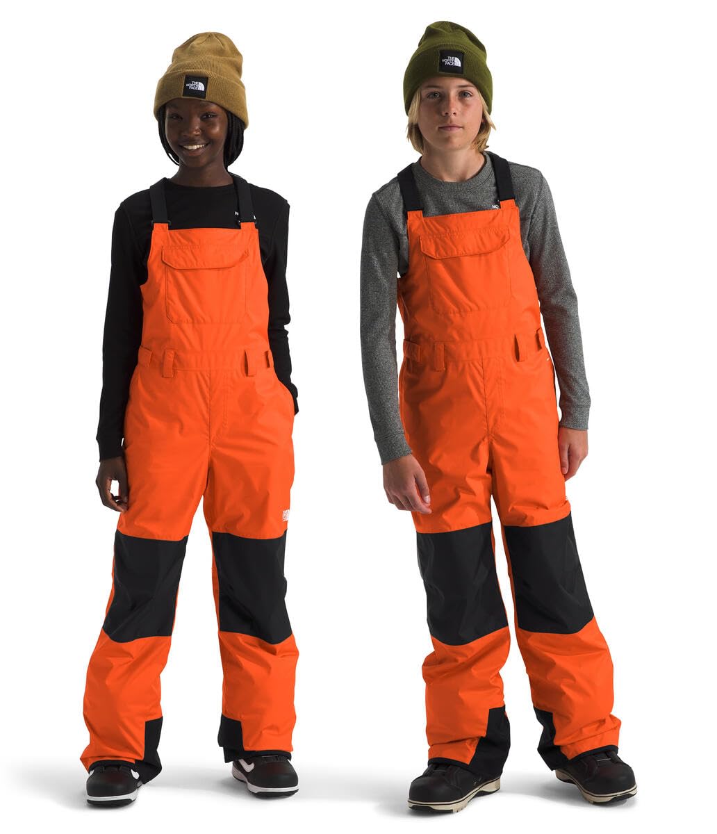 The North Face Kids Freedom Insulated Bib, Tnf Orange, 7-8 Years