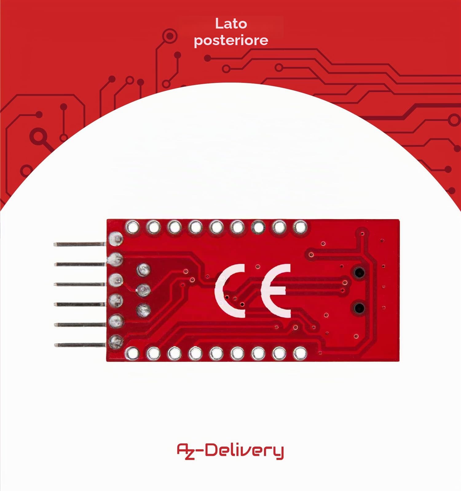 AZDelivery Adattatore Seriale compatibile con FT232RL da USB a TTL per 3,3V e 5V compatibile con Arduino incluso un E-Book!