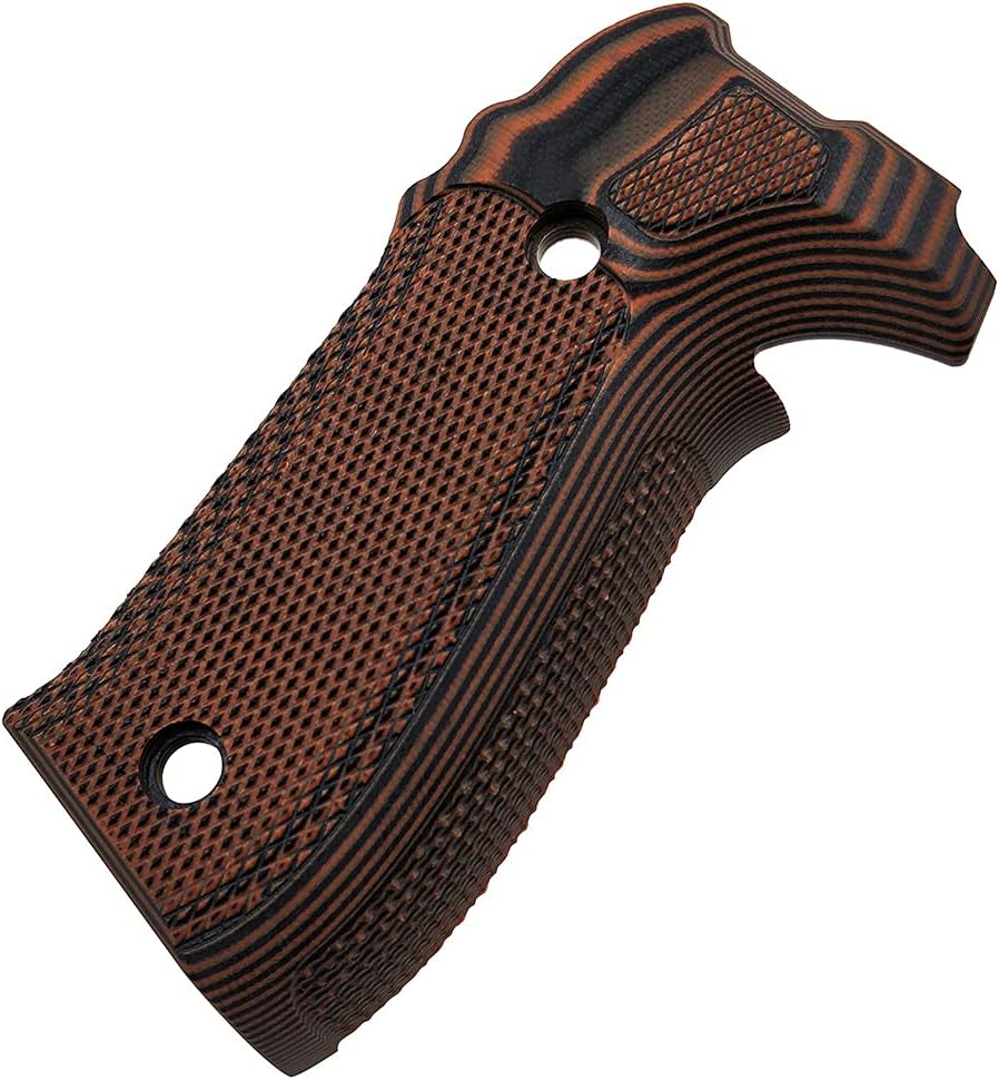 Cool Hand G10 Grips Replacement for Sig Sauer P226, Black Gun Grips Screws Included, Aggressive Checkered Texture, Thickness 7/10"，not for a Sig P229