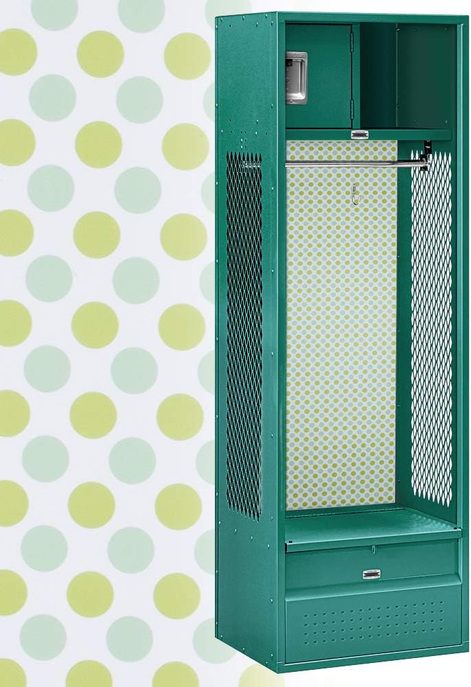 Mind Reader WALLDOT-ASST Dot Locker, Repositionable, Magnetic Wallpaper, Removable Decorative Wall Covering, Multi-Color