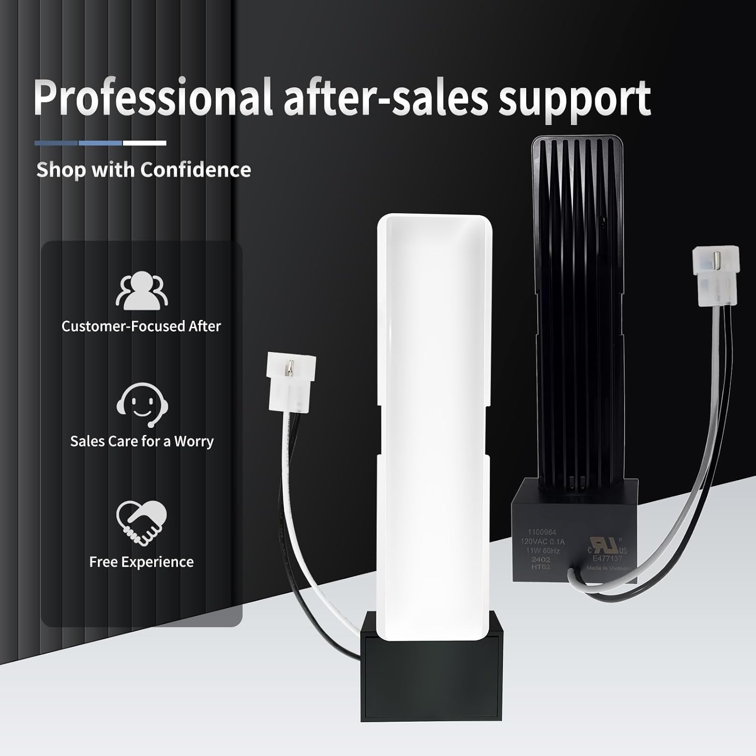 (2PK) S99271607 LED Light Module Compatible with NuTone Bathroom Ventilation Fan AE110L-A, AE110SL-A, AE50110DCL-A, AE50110DCSL-A, AE80BL-A, AE80L-A For Nutone Replacement parts