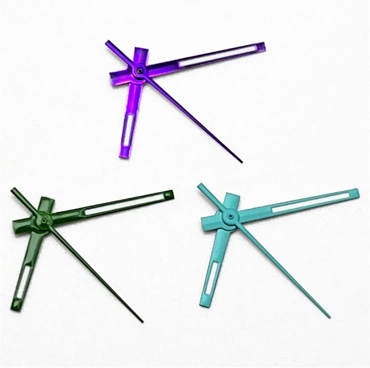NH35 Green/Purple Watch Hands Luminous Fit NH36 ETA2824 2836 Miyota8215 Mingzhu DG2813 PT5000 Movement Accessories