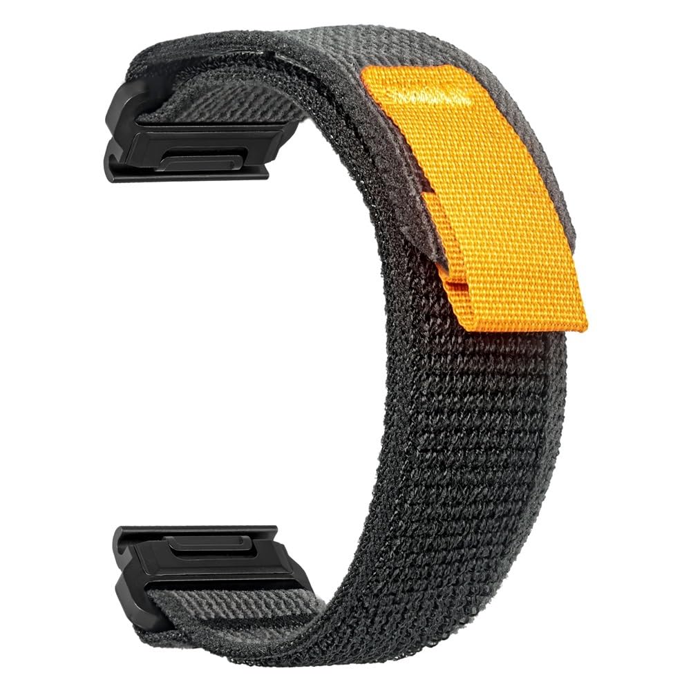 Bracelet montre Garmin Tactix en nylon tressé pour le sport et le quotidien