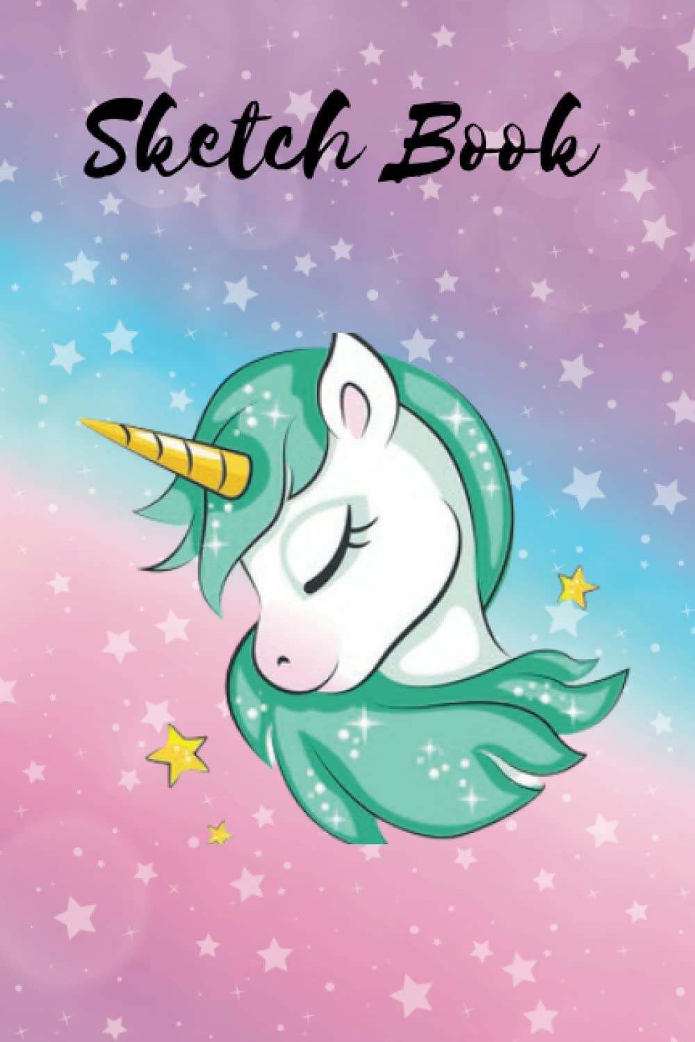 Mini Sketchbook: For Ideas, Drawing & Doodles & More, Mini-Sketch Pad (6 x 9 inches), Cute Unicorn - [Professional Binding]
