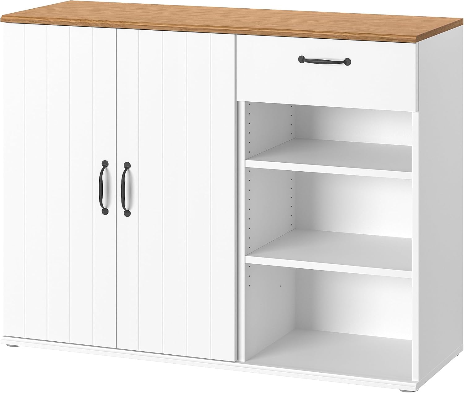 SKRUVBY Side Board, White, 120x38x90cm