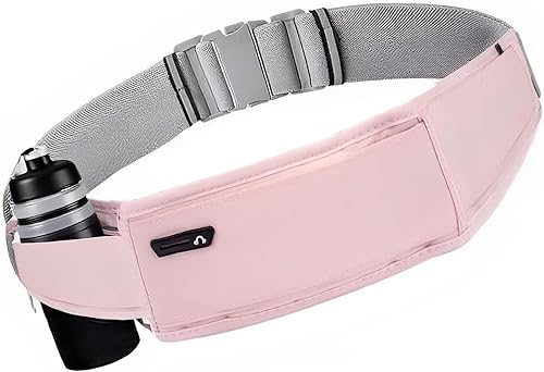 Miniatura 1 de Cinturón de correr para teléfono  Riñonera ajustable para correr con 3 bolsillos para teléfonos de hasta 7.2 pulgadas, cangurera delgada para correr