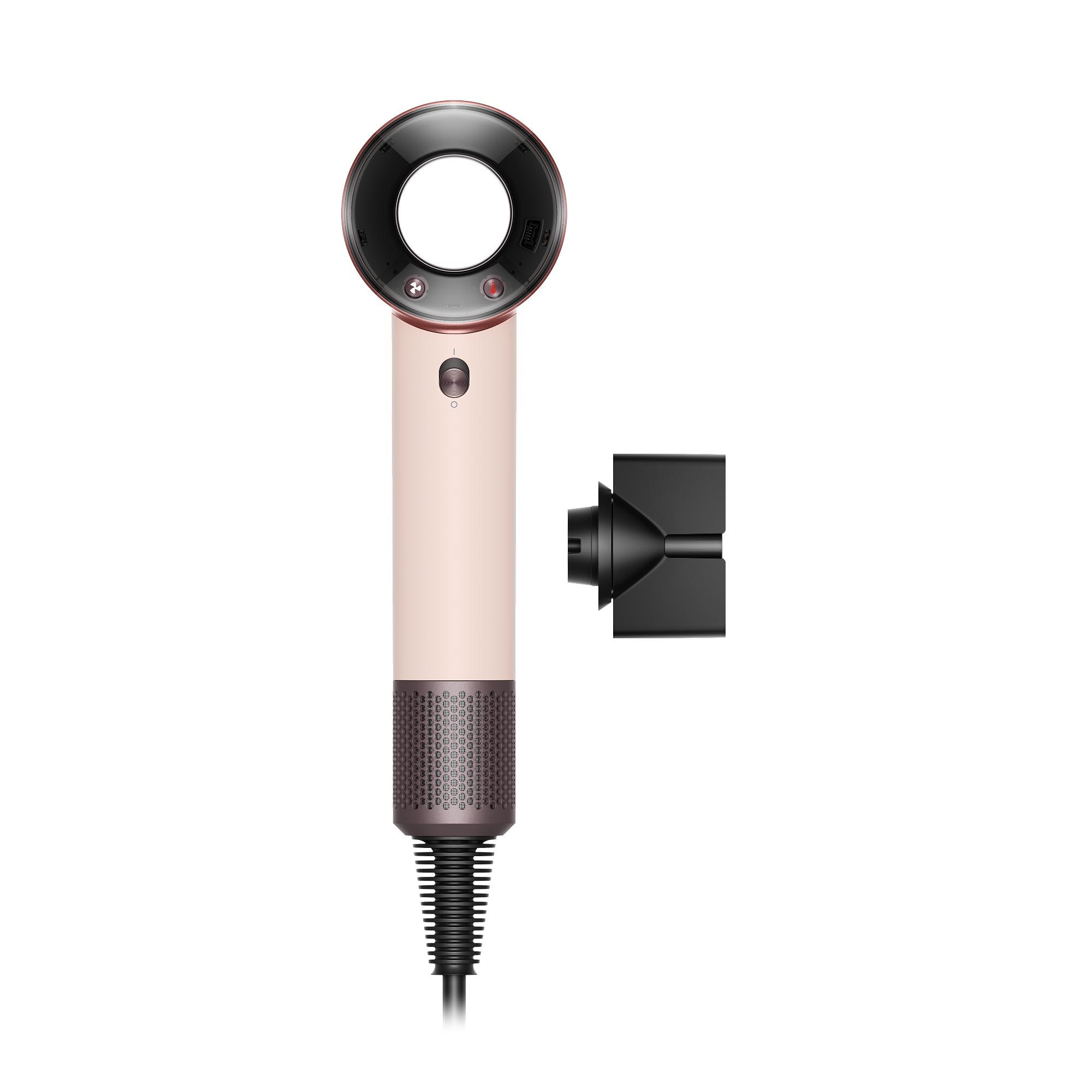 Dyson Supersonic Travel™ Sèche‑cheveux – Compact & Léger, Séchage Rapide, 1220W, Tension Universelle, Contrôle Intelligent de la Chaleur, Compatible Accessoires Supersonic, Rose Céramique