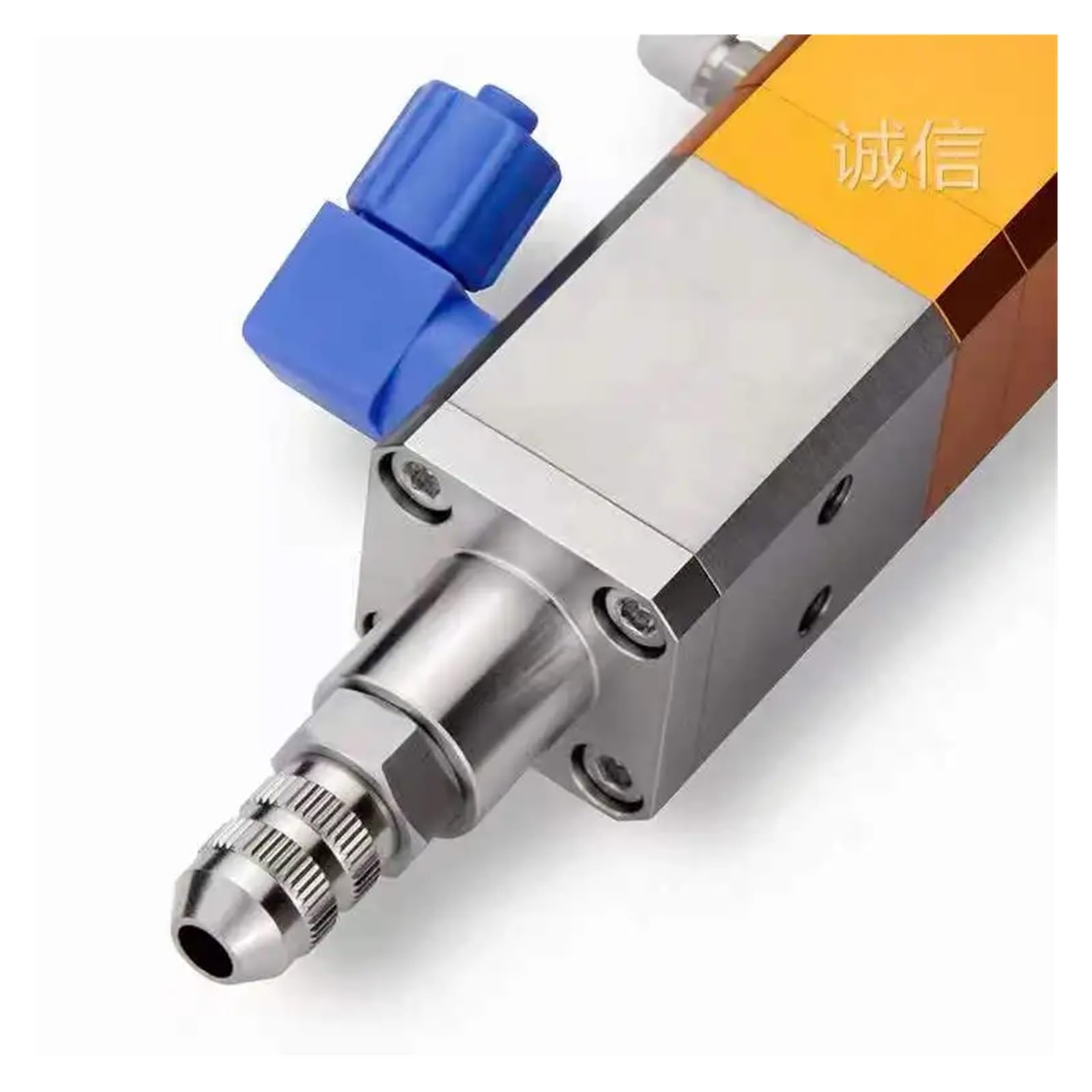 QLH31 - Valvola dispenser di colla in metallo con valvola di aspirazione posteriore sollevamento, 0,01 ml