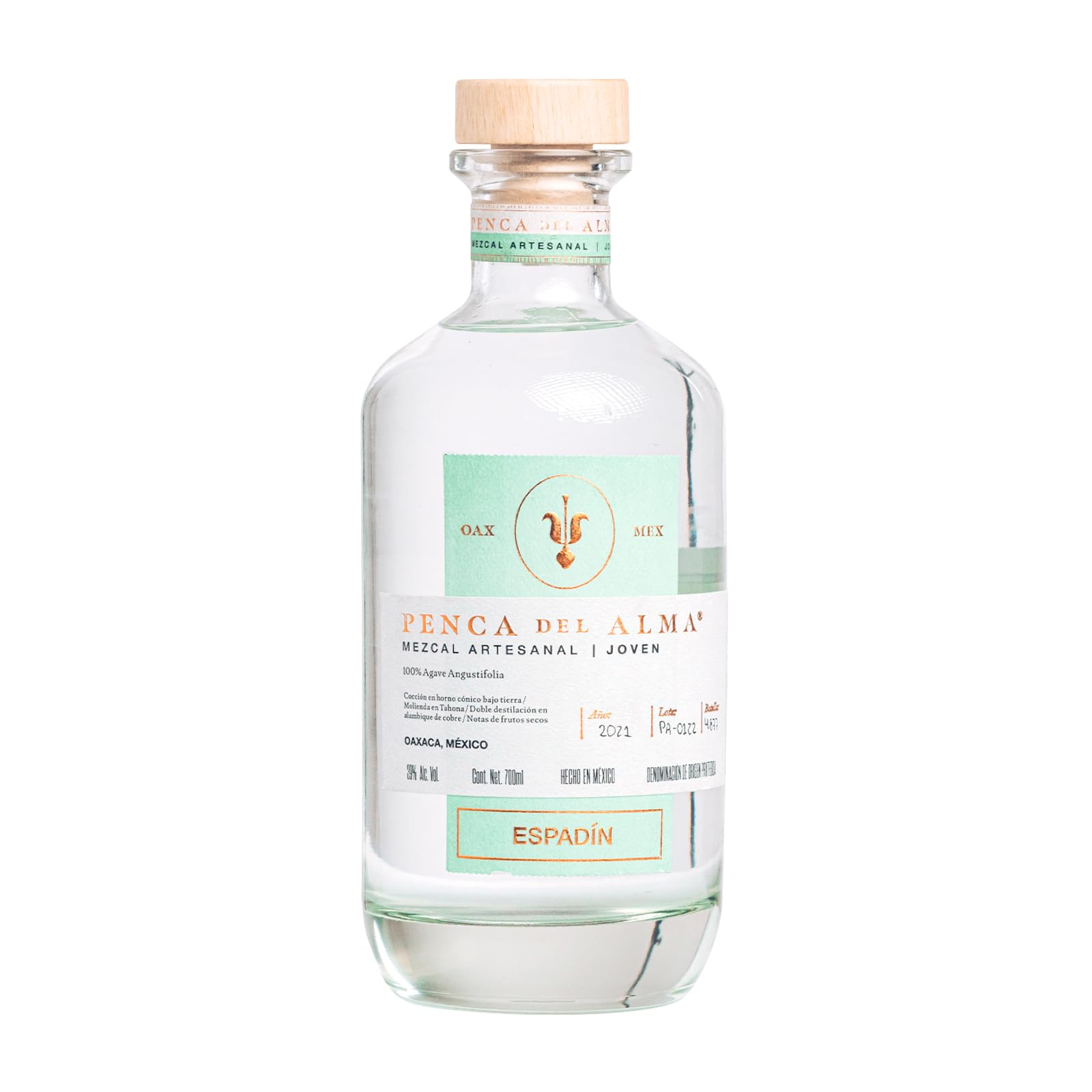 Mezcal Penca del Alma Espadín 100% Maguey 39% Vol. 70cl