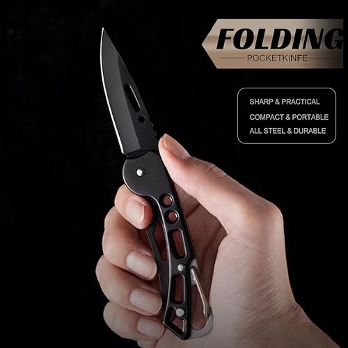 Miniatura 2 de Cuchillo de bolsillo EDC para hombres, pequeño cuchillo plegable con clip, cortador de caja de cuchillos de acero inoxidable para mujeres, cuchillos