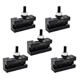 Timunr 5Pcs AXA 250-102 Quick Change Tool Post Holder Quick Change Tool Post Turning Facing Holder Fit for Swing Dia 12 Inch 250-100 or 250-111