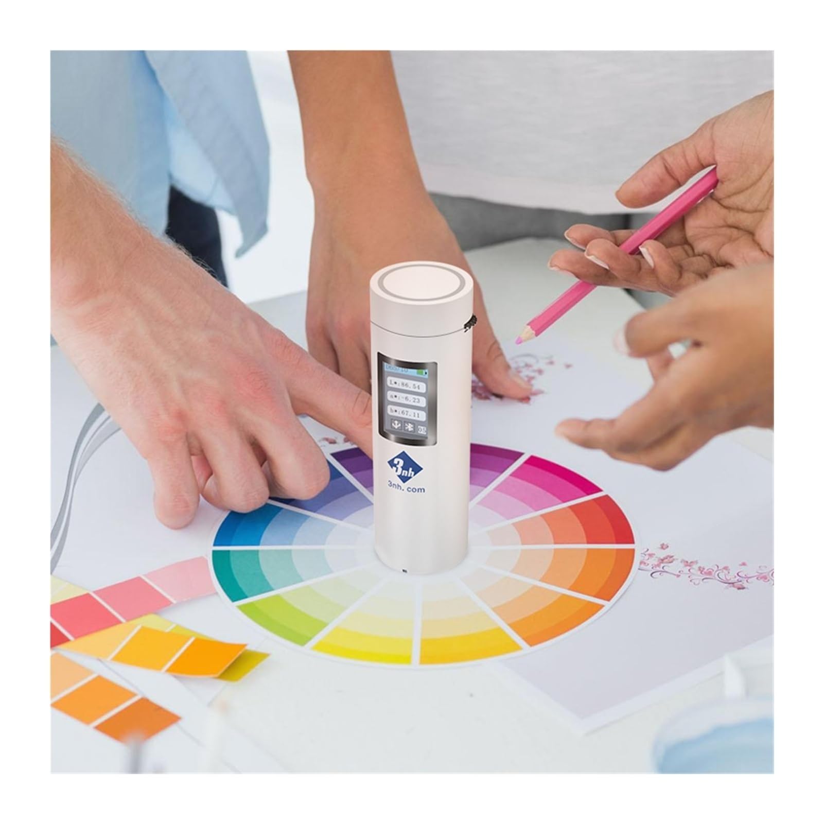 Spettrofotometro, Colorimetro portatile Professional Colorreader CR1 con APP 8mm Apertura di misurazione Alta precisione 0.1