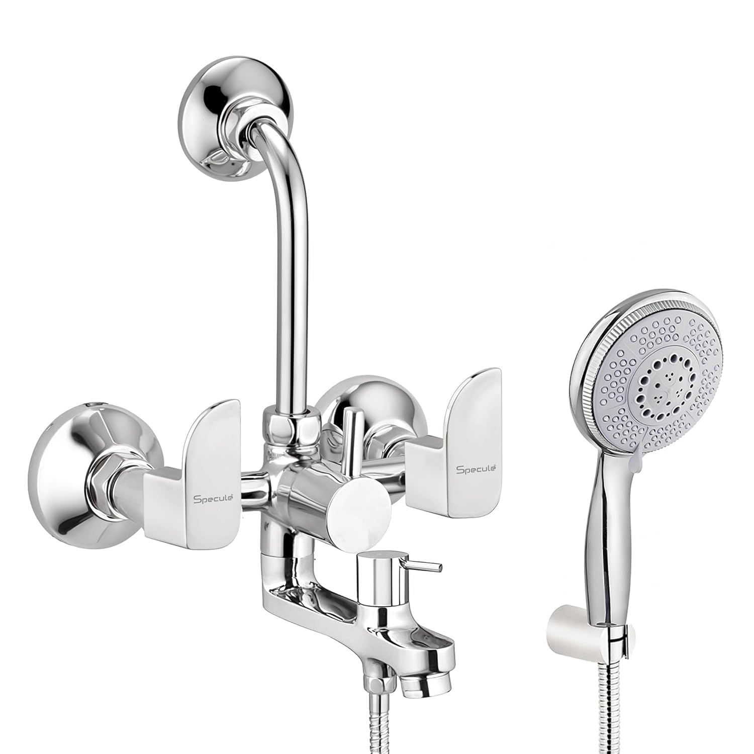 Topaz 3-in-1 Wall Mixer with Hand Shower - Chrome -11