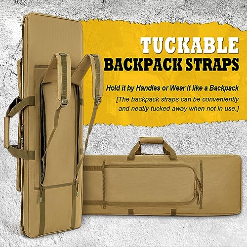MOLLE Double Rifle Case for Rifles & Pistols with Tuck-Away Backpack Straps by DULCE DOM - Used condition - Image 7