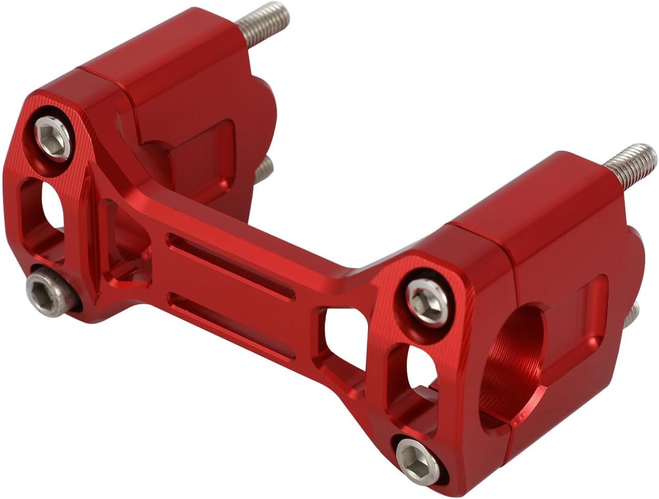 Motorcycle Handlebar Mount Clamp Risers1 1/8" Triple Tree Bar Mount with Risers for CRF 110 CRF110F CRF110 CRF 110F 2013 2014 2015 2016 2017-2024 Red