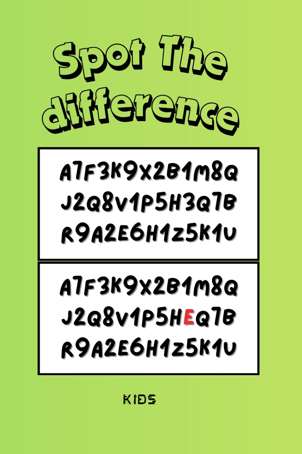 Spot the difference: Kids