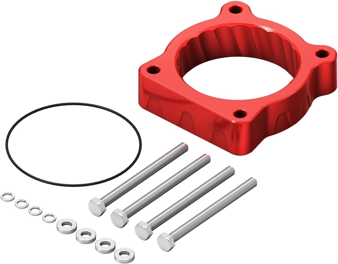 Aluminium Throttle Body Spacer Connection,Compatible With Toyota 4Runner 2010-2024,Compatible With Toyota FJ Cruiser 2010-2014 Tundra 2011-2014(Red)