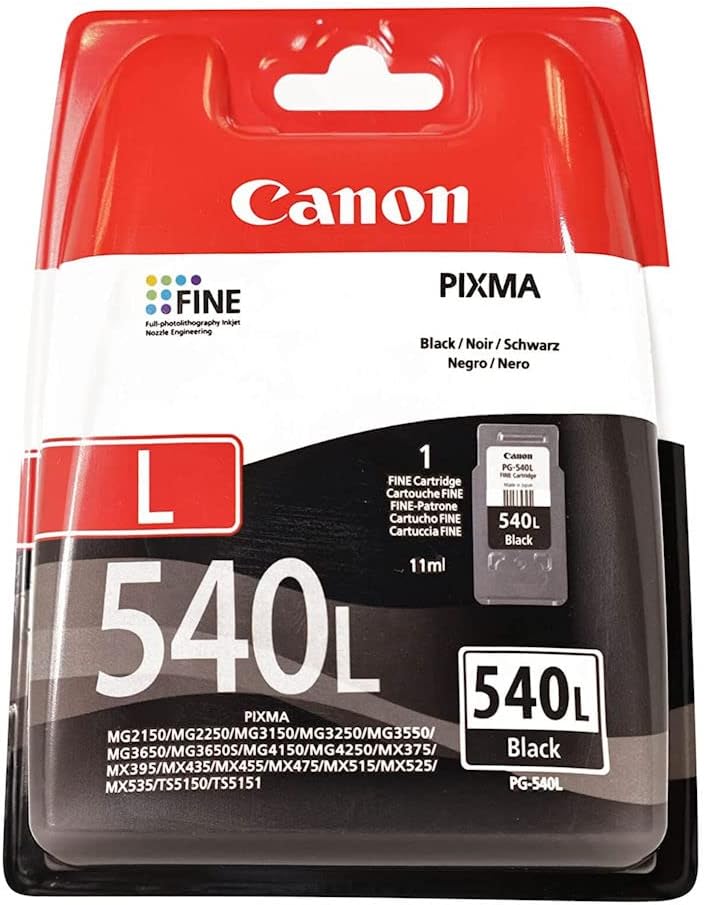 Canon PG-540L Black Printer Ink Cartridge