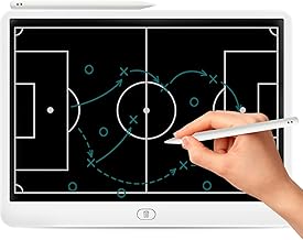 Football Electronic Tactical Board, LCD Tactical Soccer Board Soccer Tactics Board, Soccer Tactical Board, Football Tactical Board, Ideal Tactical Board for Tactics and Game Adaptations (White)