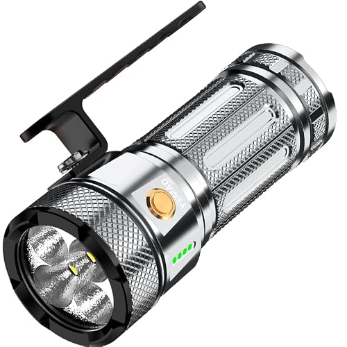Yemao Rechargeable Flashlights 13800 High Lumens, Brightest Flashlight, Super Bright LED Flashlight Type C Charged, 5 Modes Long Lasting 63 Hours, for Emergencies, Camping, Outdoor, Caving