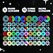 UltraPoi Ultralight LED Glow Stick (Pair (2)) - Customizable Rainbow Light Stick with Over 70 Brilliant Color Modes & Flashing Patterns - LED Concert Light Stick for Poi, Flow Arts, & Light Spinning