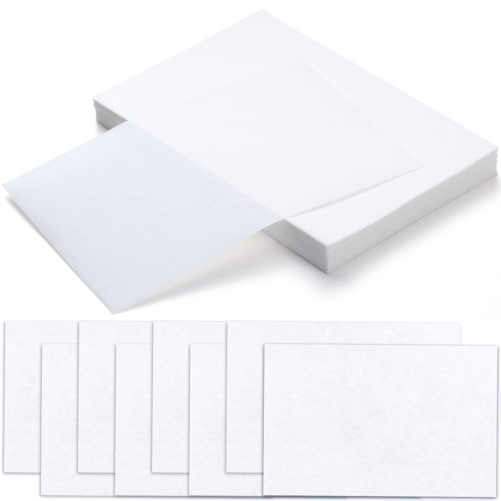 CustomyLife 100pcs Perm Paper for Hair, Heat-Resistant End Tissue for Hair Perm, Disposable Curling Paper for Salon Shop- White
