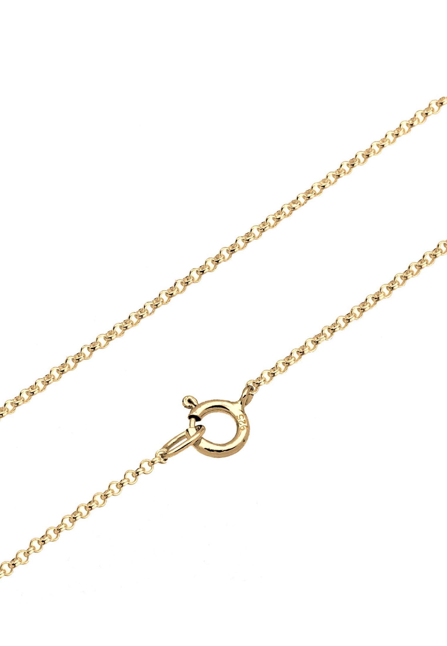 Elli Collana da donna con cerchio Geo piastrine Minimal, in argento Sterling 925