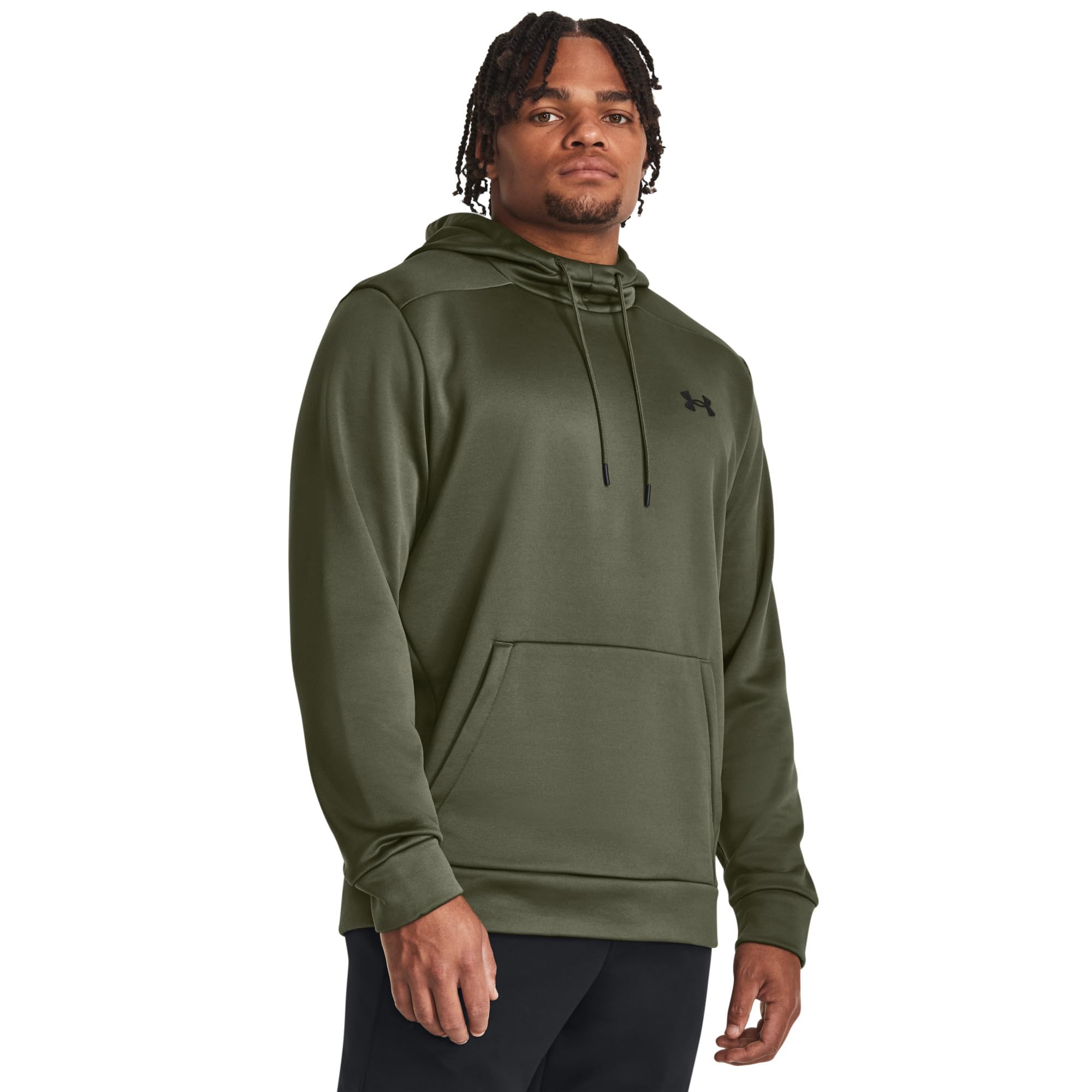 Under Armour Men's (390) Marine Od Green / / Black Underarmourarmofleecehoodiemrneodgreen/Blackl