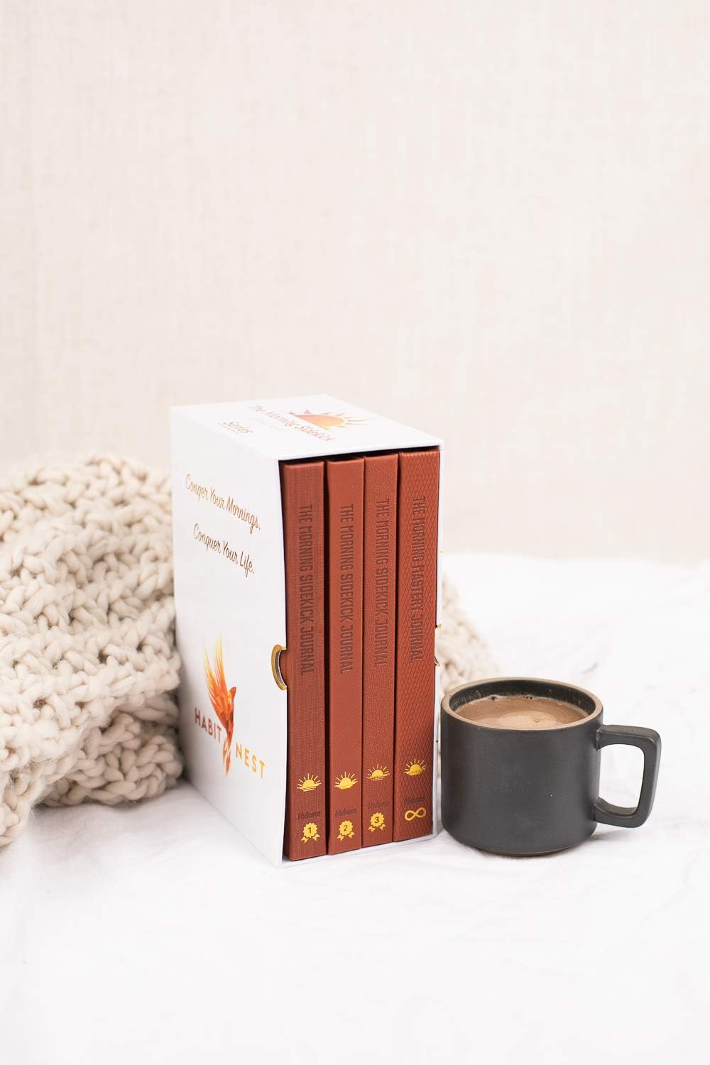 Habit Nest The Morning Sidekick Journal - A Science Driven Daily Planner for Building Your Perfect Morning Routine. A Morning Journal & Habits Goal Planner. (Box Set (Volumes 1-4))