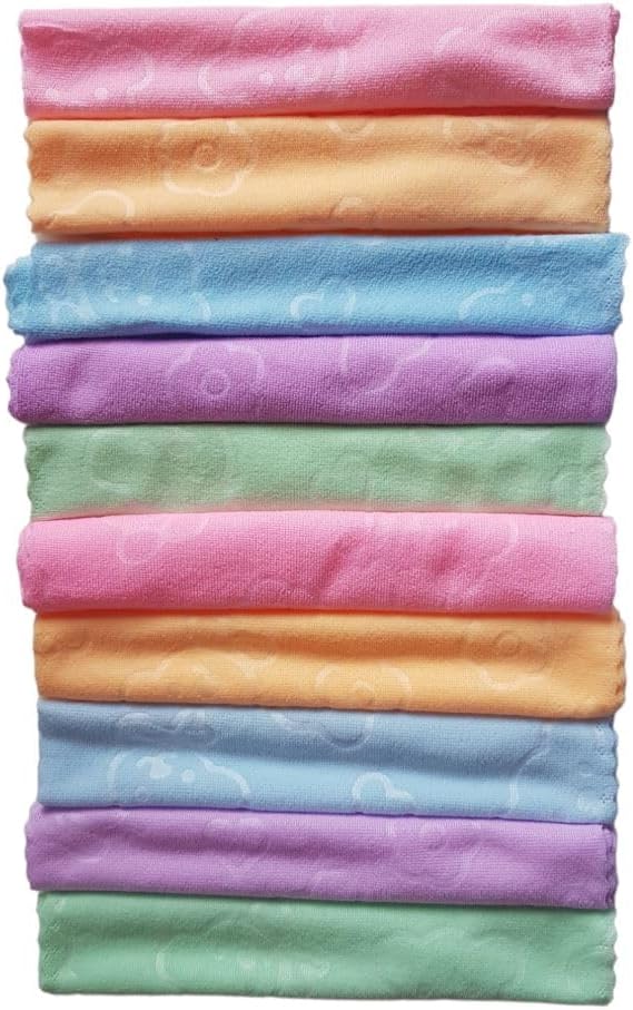 Toalha social toalhinha de mão com 10 pçs cores sortidas,paninho ...