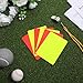 Alrhso 6 PCS Soccer Referee Cards 3 Pieces Yellow Card 3 Pieces Red Card with 1 PCS Ref Whistle Referee's Red and Yellow Cards Set Referee Accessory for Soccer, Football, Sport Competition