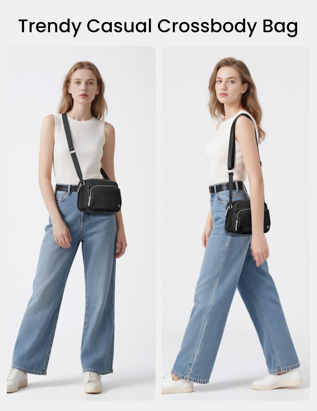 MEXS Small Crossbody Bags for Women, Mini Casual Cross Body Bag Travel Purse, Adjustable Strap Shoulder Handbags Wallet - Image 2