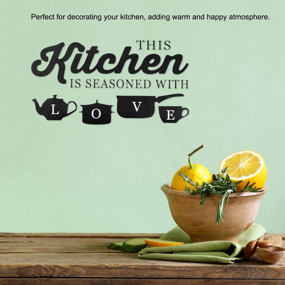 Removable Adhesive Wall Sticker,Wall Stickers & Murals Home Decoration Accents,for Kitchen Living Room(Size 60x28.5cm / 23.6x11.2in)