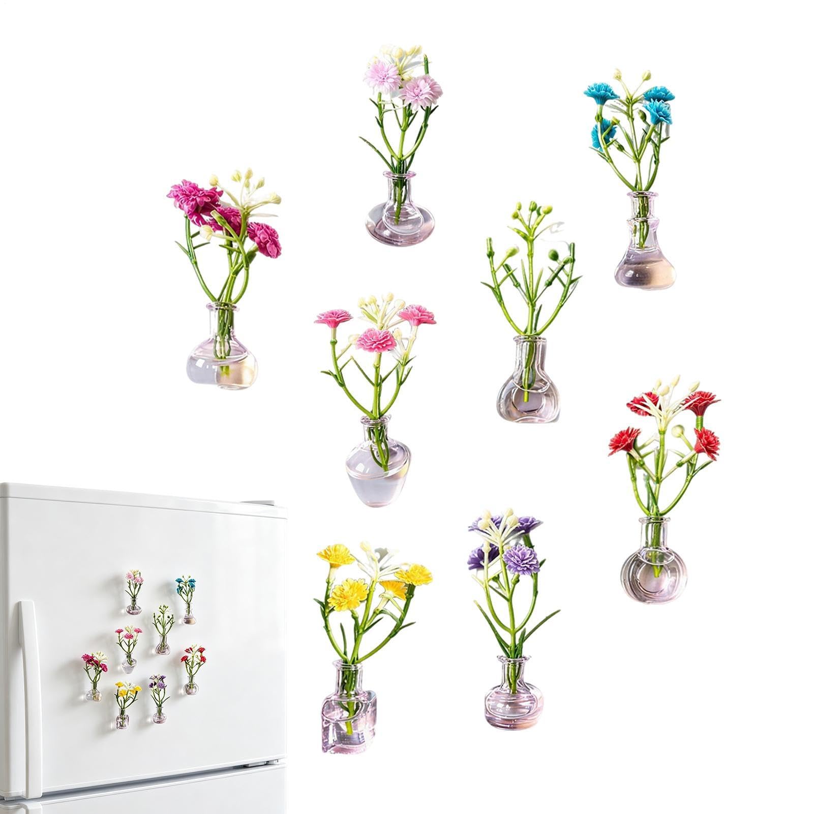 Imanes para refrigerador de regalo de estreno de hogar y cumpleaños, 8 piezas