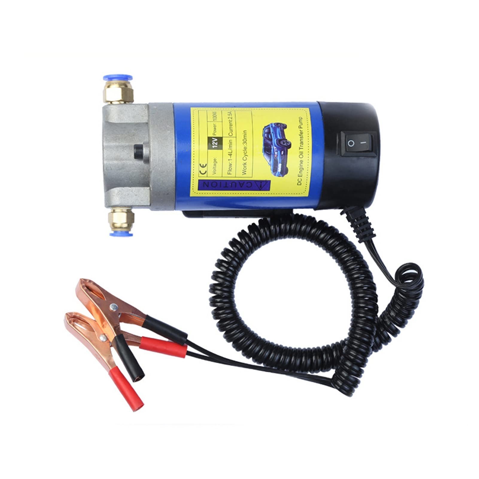 Mini Bomba pequeña Bomba for bombear Aceite Bomba eléctrica 12 V 100W Transferencia de Aceite portátil Extractor de la Bomba de succión de Fluido Herramienta de sifón for la Bote del m