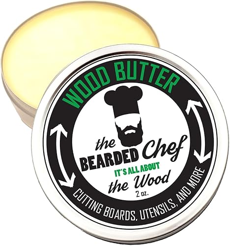 Miniatura 3 de The Bearded Chef - Mantequilla de madera - 2 onzas líquidas - Tablas de cortar - Bloques de carnicero - Fabricado en los Estados Unidos