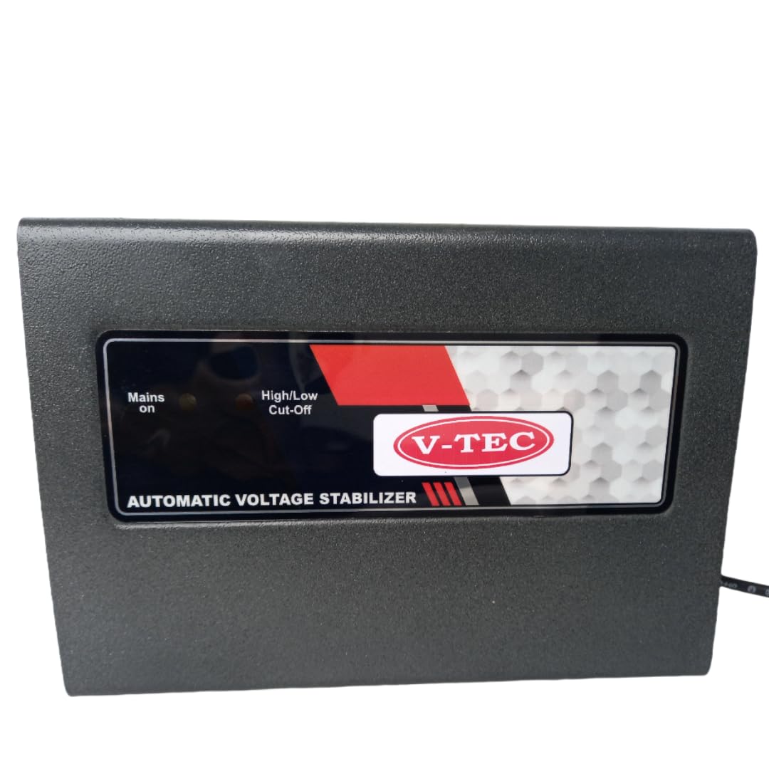 V-TEC ST-111 LED/LCD/Smart TV voltej stabilizer for up to 43 inches TV,Set top Box stabilizer (Grey)