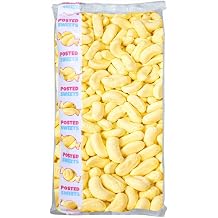 Foam Banana Bulk Bag 1000g, 1 kg Retro Sweets Pick & Mix for Parties, Gifts and Sharing