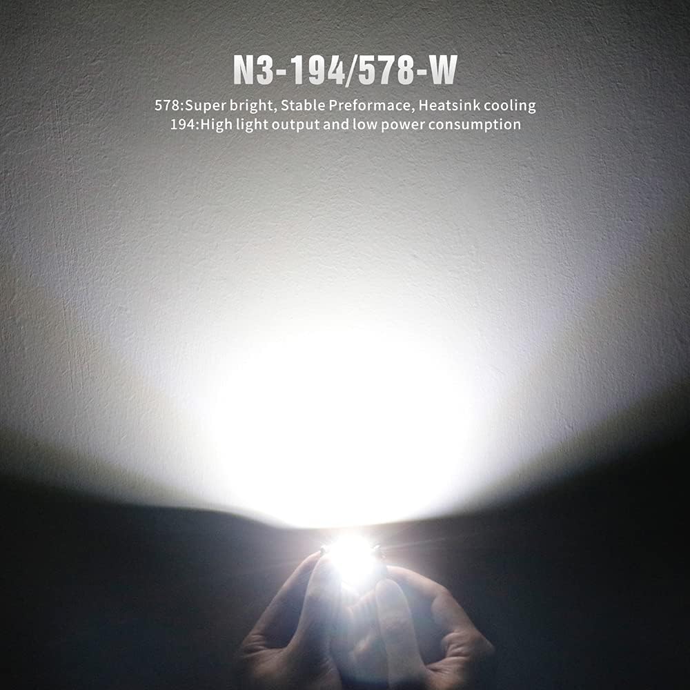 SIR IUS LED N3 578 211-2 212-2 41MM 194 168 2825 Combo LED bulbs white Super Bright 300 Lumens 3030 Chipset for The U.S.A Car Truck Interiors Dome Map Door Courtesy License Plate Lights pack of 10