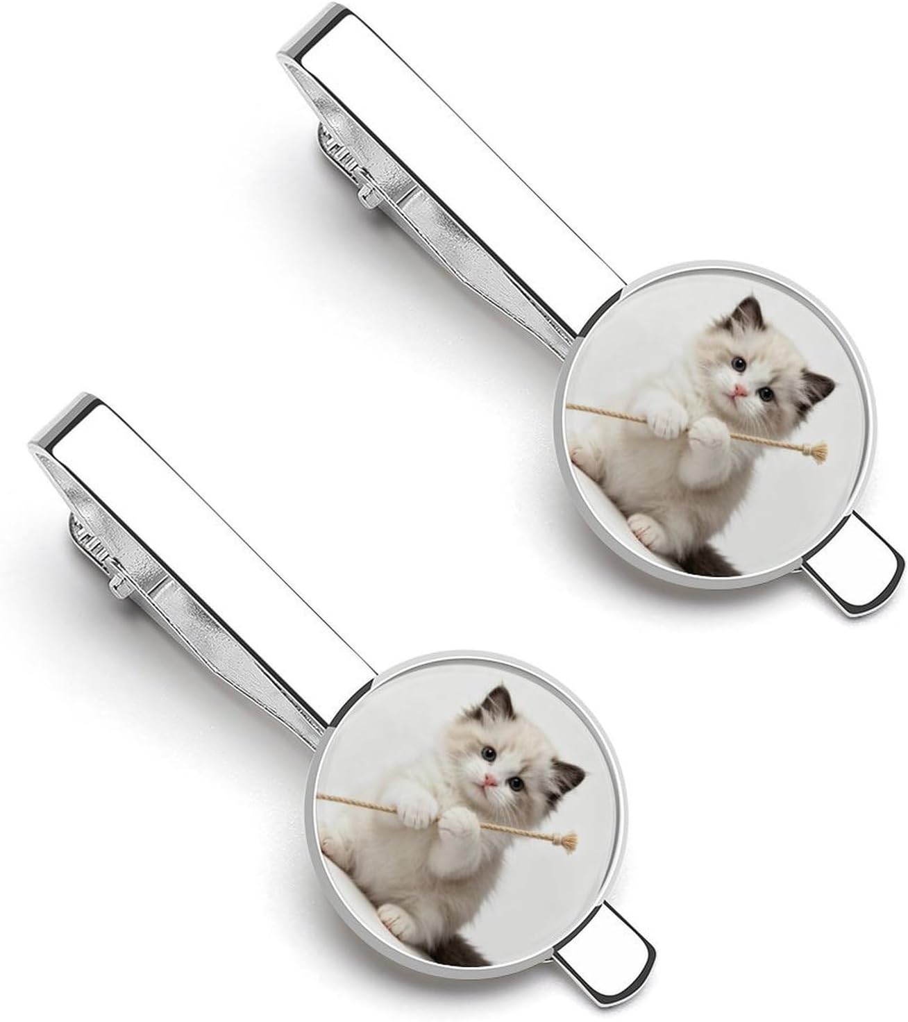 Funny Cat Tie Clip Tie Bar Tie Clips for Men