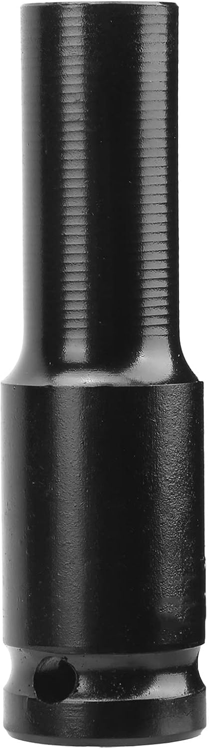 Hex Socket Electric Wrench Pneumatic Drill Adapter Carbon Steel Lengthen 78mm Suitable for Hex Nuts Electric Drills Pneumatic Drills (11mm)