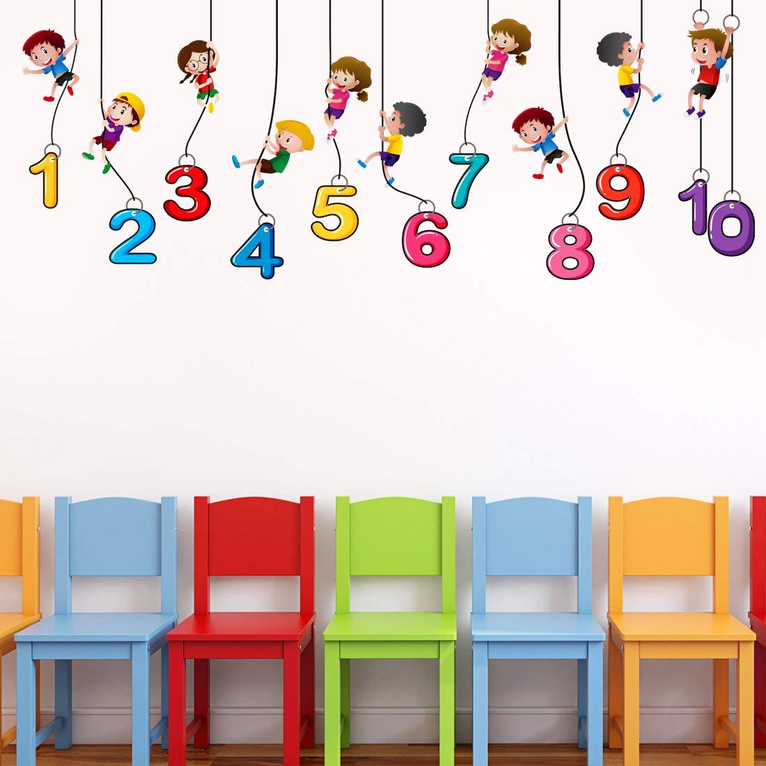 Shree Decor 1,2,3,4 Number Kids Wall Sticker(PVC Vinyl,60cm x160cm) (B0CTCSPDGG) Amazon Price History, Amazon Price Tracker