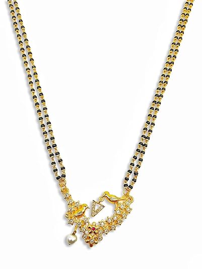 Buy Long Mangalsutra Designs V Name Mangalsutra Letter Pendant Alphabet Gold Name Mangalsutra Design Personalised Wife Husband Name Couple Name Mangalsutra Design Love Birds Necklace Designs 27 Inches At Amazon In