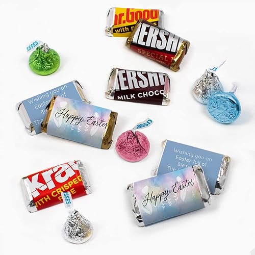 Miniatura 1 de 150 piezas de dulces de Pascua personalizados para fiestas de chocolate (2 libras, aproximadamente 150 piezas) - Tulipanes