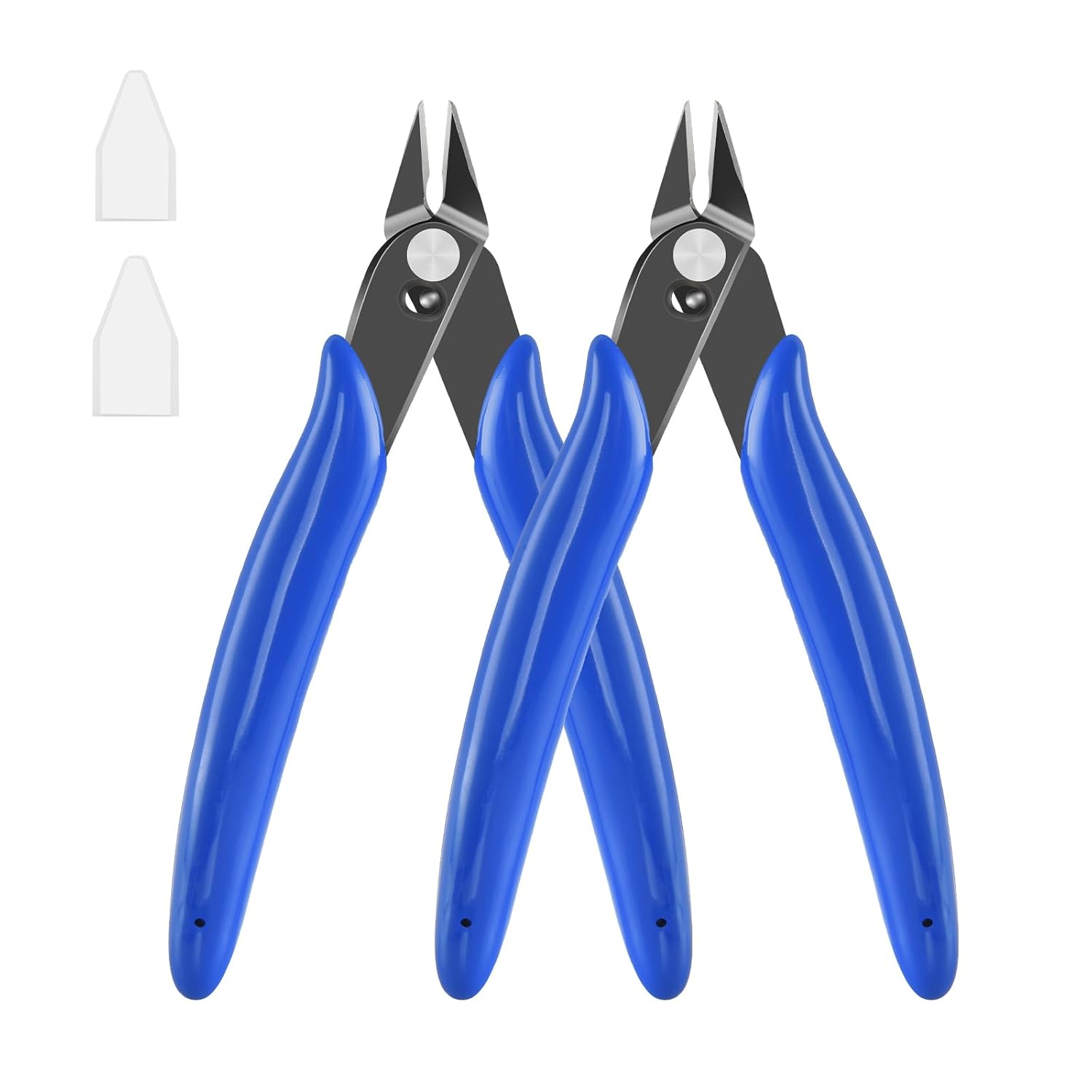 5 Inch Micro Flush Cutter 2 Pack Small Wire Cutters Spring Loaded Cutting Pliers Wire Cutters for Jewelry