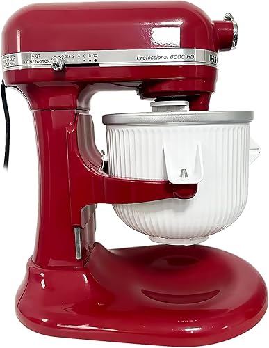 Miniatura 2 de Gdrtwwh Accesorio de helado para batidora de pie Kitchenaid, máquina de helado y sorbete, se adapta a Kitchenaid 4.5-5Qt batidora de pie y