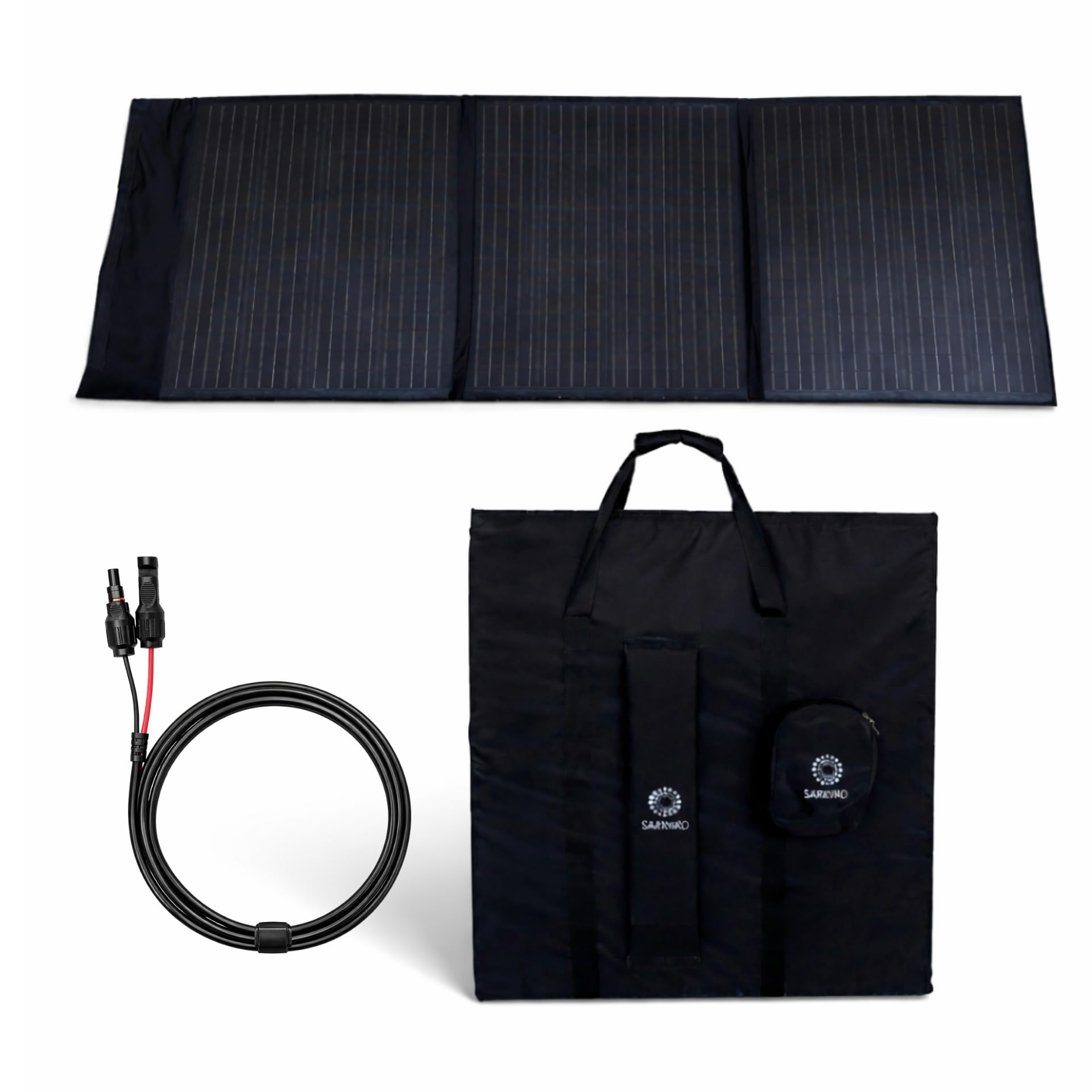 300W Portable Solar Panel for Power Station, Foldable Solar Charger with 3 Kickstands, Dust Proof Solar Panel MC4 DC Output for Outdoor Use-picture-19